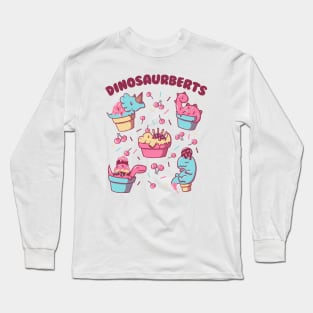 Dinosaurberts Kawaii Dinosaurs by Tobe Fonseca Long Sleeve T-Shirt